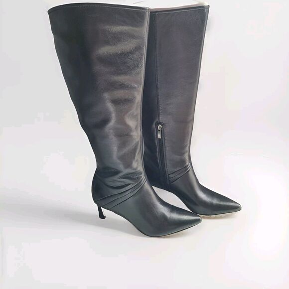 Naturalizer Women's Falencia Boot MSRP $249 Nordstrom Black Leather Tall Boot 6M - Picture 2 of 13